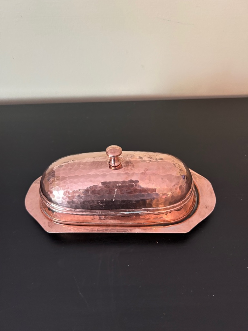 Williams Sonoma copper butter dish
